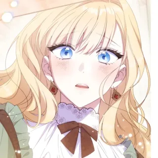 🍡 アニメ, 女の子, 金髪, 女性, イラスト, 漫画 telegram sticker