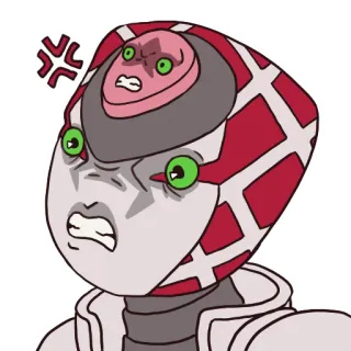 😡 King Crimson JoJo's Bizarre Adventure Anime, Manga, En colère, Jojo, King Crimson, Bizarre telegram sticker