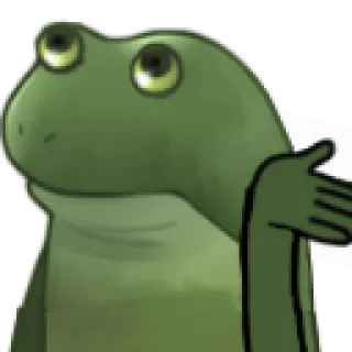 😂 カエル, ミーム, イラスト, 漫画, 緑, 両生類, 動物 telegram sticker