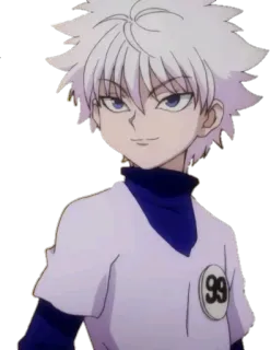 😏 Killua Hunter x Hunter アニメ, マンガ, キャラクター, キルア, HUNTER×HUNTER telegram sticker