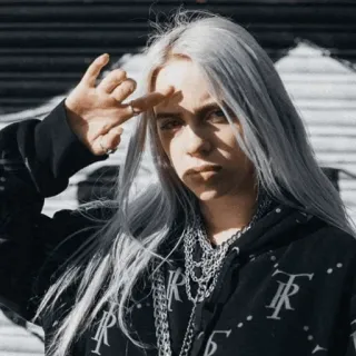 🕸 Billie Eilish Billie Eilish, Sängerin, Popstar, Promi, Musik telegram sticker