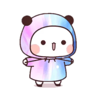 🐻 cartoon, cute, character, panda, kawaii, adorable telegram sticker