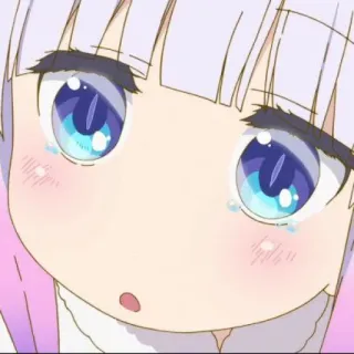 🍥 Kanna Kamui Miss Kobayashi's Dragon Maid kanna, anime, niedlich, kawaii, manga, drache, mädchen, kanna kamui telegram sticker