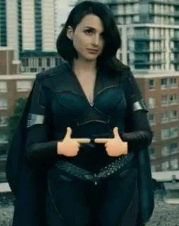 😂 Queen Maeve The Boys The Boys, Queen Maeve, super-herói, Amazon Prime, série, arminhas com os dedos telegram sticker
