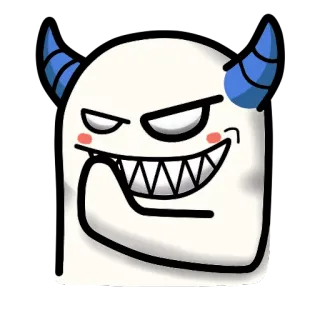 😈 monster, cartoon, cute, ghost, devil, demon telegram sticker