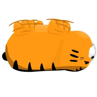 🙃 Kucing kartun, Kucing oranye, Lucu, Imut, Kartun telegram sticker