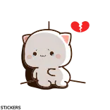 😿 แมว, น่ารัก, การ์ตูน, สัตว์, สติกเกอร์ telegram sticker