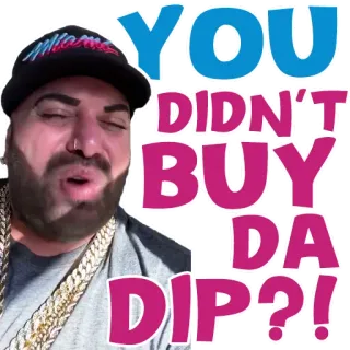 💔 YOU DIDN'T BUY DA DIP?! покупай на просадке, финансы, инвестиции, мем, криптовалюта whatsapp sticker