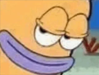 😏 SpongeBob fish SpongeBob SquarePants whatsapp sticker