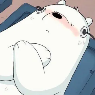 ❄️ Ice Bear We Bare Bears Dessin animé, Animal, Ours, Ours polaire, Ours blanc, We Bare Bears whatsapp sticker
