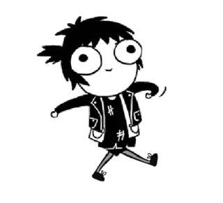😄 cartoon, character, illustration, animation, punk telegram sticker
