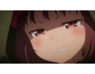 😦 anime, sad, crying, emotional, girl whatsapp sticker