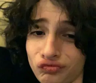 🎸 Finn Wolfhard celebrità, attore, Finn Wolfhard, ritratto telegram sticker