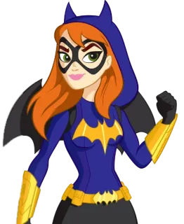 💪 Batgirl Batgirl, DC Comics, superhero, cartoon, comic book telegram sticker