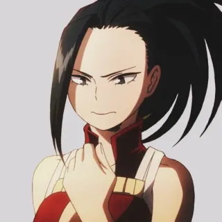 🖤 Momo Yaoyorozu My Hero Academia Anime, Personaggio, Ragazza, Momo Yaoyorozu, My Hero Academia telegram sticker