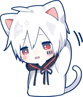 😅 アニメ, マンガ, かわいい, 猫, ちび, キャラクター, 可愛い whatsapp sticker