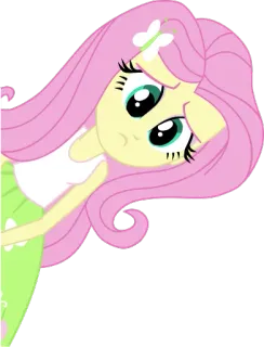 😞 Fluttershy My Little Pony Kartun, Poni, Persahabatan, Imut, Pastel, Karakter telegram sticker