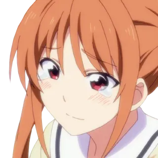 👩 Anime, Garota, Fofa, Sorriso, Lágrima telegram sticker