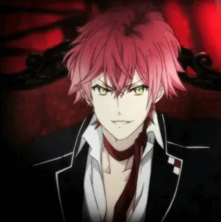 🥀 Ayato Sakamaki Diabolik Lovers Anime, Vampiro, capelli rossi, ragazzo anime, Ayato Sakamaki, Diabolik Lovers telegram sticker