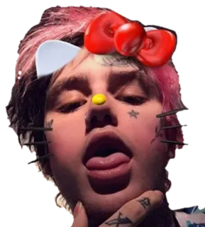 😼 Lil Peep lil peep, แร็ปเปอร์, เพลง, ฟิลเตอร์หน้า, hello kitty telegram sticker
