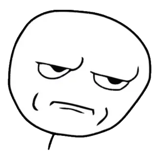 😒 Me Gusta Meme, Meme internet, Rage comic, Ekspresi, Wajah, Internet telegram sticker