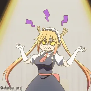 🤬 Tohru Miss Kobayashi's Dragon Maid telegram sticker