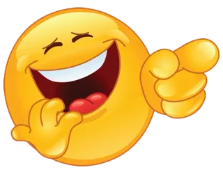 😂 emoji, laughing, pointing, funny telegram sticker