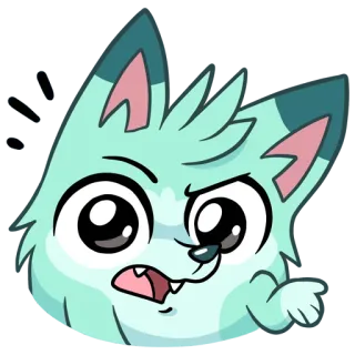 🧐 Dessin animé, Animal, Mignon, Autocollant, Kawaii, Poilu telegram sticker