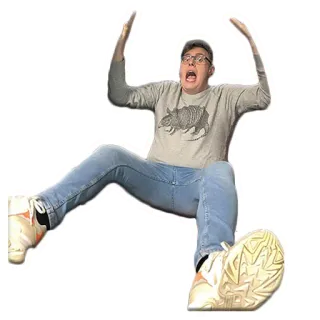 🤯 hombre, armadillo, impactado, persona, divertido, pose telegram sticker