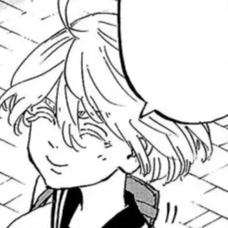 🖤 Anime, Manga, Karakter, Senyum, Balon ucapan telegram sticker