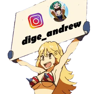 🗯 dige_andrew Anime, Charakter, Illustration, Blond, Instagram, Zeichen telegram sticker