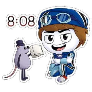 💩 8:08 whatsapp sticker