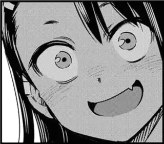 🖤 Nagatoro Don't Toy with Me, Miss Nagatoro Nagatoro, anime, manga, character, facial expression, Don't Toy with Me, Miss Nagatoro telegram sticker