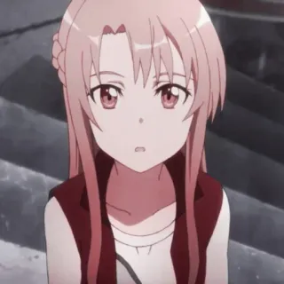 🥨 Asuna Yuuki Sword Art Online Anime, Personage, Meisje, Asuna, Sword Art Online telegram sticker