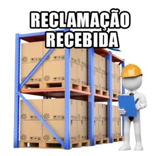 😝 RECLAMAÇÃO RECEBIDA queja, recibido, almacén, empleado, cajas, inventario, envío, entrega telegram sticker