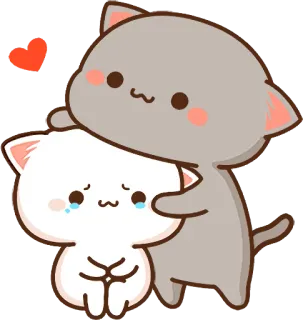 😢 gato, lindo, triste, amor, adorable, llorando whatsapp sticker
