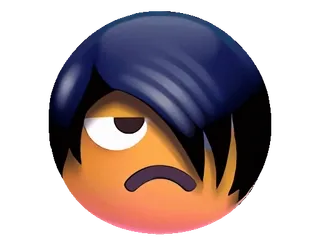 😑 อีโมจิ, อารมณ์, สีหน้า, การ์ตูน telegram sticker