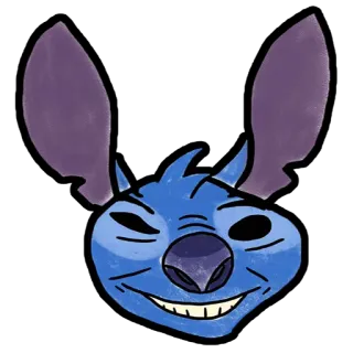 😬 Stitch Stitch, Cartone animato, Alieno, Carino, Disney telegram sticker