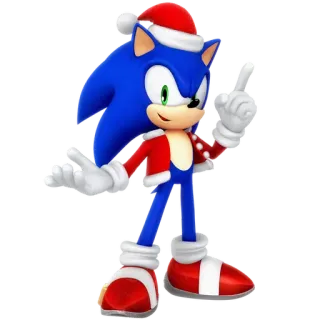 🔋 Sonic ソニック, サンタ, クリスマス, アニメ, ゲーム, ハリネズミ telegram sticker