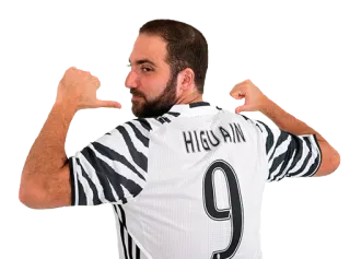 🕘 HIGUAIN 足球, 足球, 球衣, 球员, 体育, 9号, 伊瓜因 whatsapp sticker