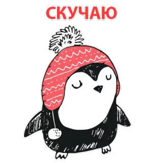 ⛄️New Year penguin @stickersb2b whatsapp stickers