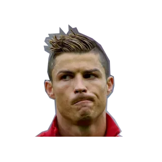 😕 Cristiano Ronaldo calciatore, calcio, sport, atleta telegram sticker