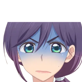 😨 anime, angry, cartoon, expression, girl whatsapp sticker