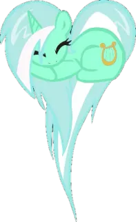 💚 Pony, Herz, Cartoon, süß, Einhorn, Illustration, Liebe, Clipart whatsapp sticker