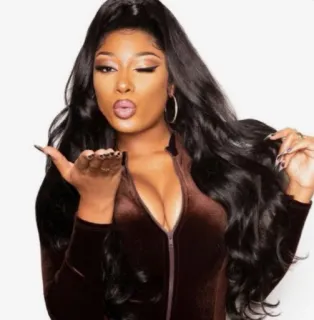 😙 Megan Thee Stallion Megan Thee Stallion, Rapper, Promi, Frau, Musik, Popkultur whatsapp sticker