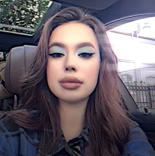 💍 mulher, retrato, maquiagem, selfie, pessoa, garota telegram sticker