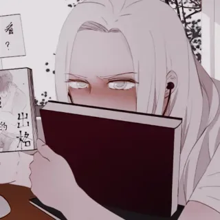 🍚 看？ Anime, Manga, Lettura, Libro, Personaggio telegram sticker