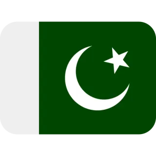 🇵🇰 bandera, Pakistán, bandera pakistaní, creciente, estrella telegram sticker