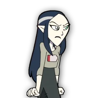 😤 Lilith Clawthorne The Owl House 애니메이션, 만화, 릴리스, 클로손, 올빼미 하우스 telegram sticker