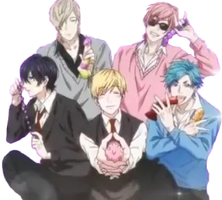 😁 Anime, Personajes, Grupo, Hombres telegram sticker